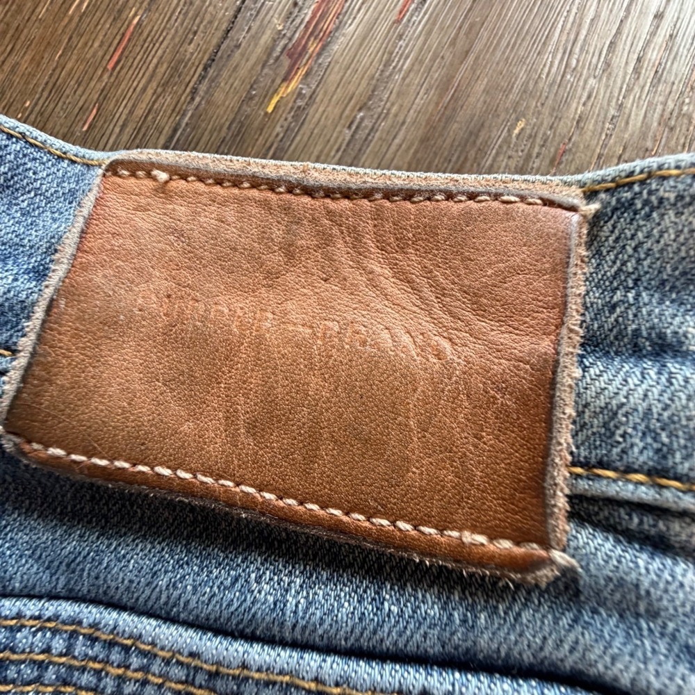 Purple Brand P001‎ Low Rise Slim Jeans Lt Indigo 3D Embossed Monogram Button Fly - Picture 9 of 16